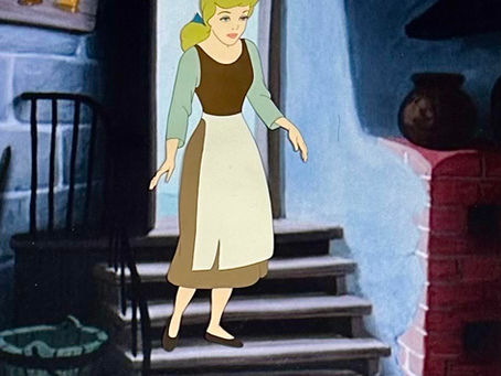 Original Production Animation Cel of Cinderella from "Cinderella," 1950