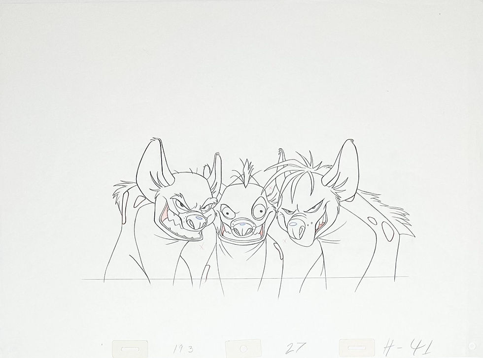 SOLD - Hyenas Drawing #19