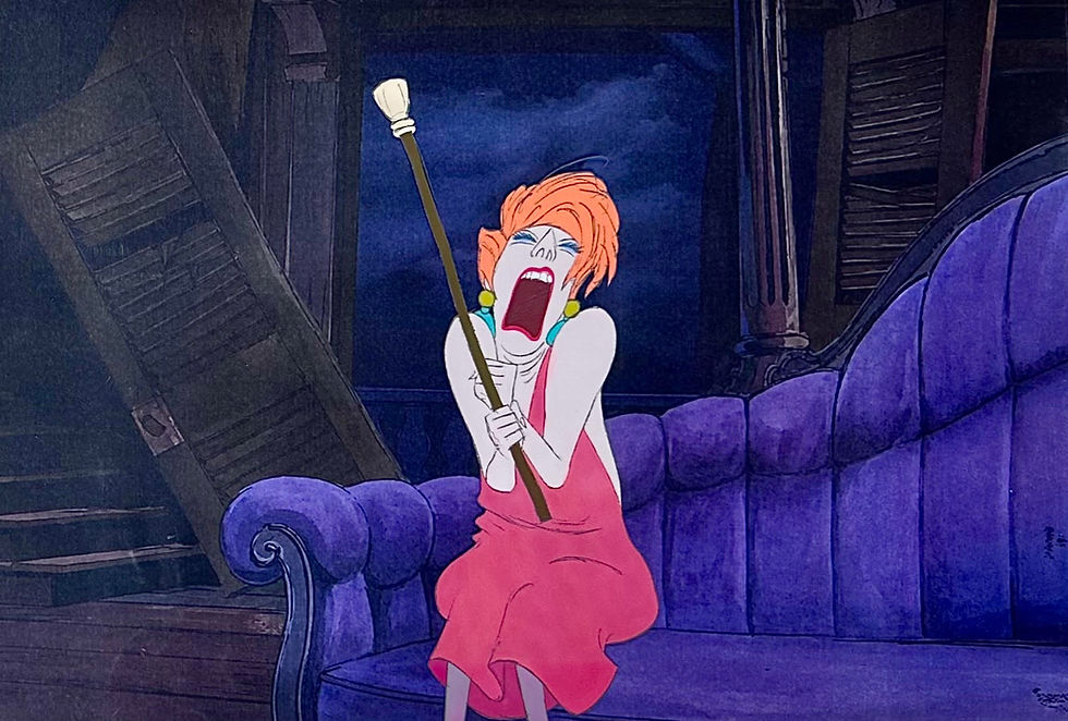 Original Production Animation Cel of Madame Medusa from "The Rescuers," 1977