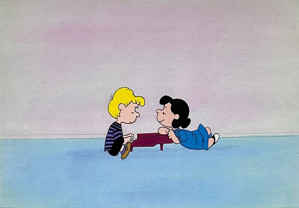 SOLD - Lucy and Schroeder Cel