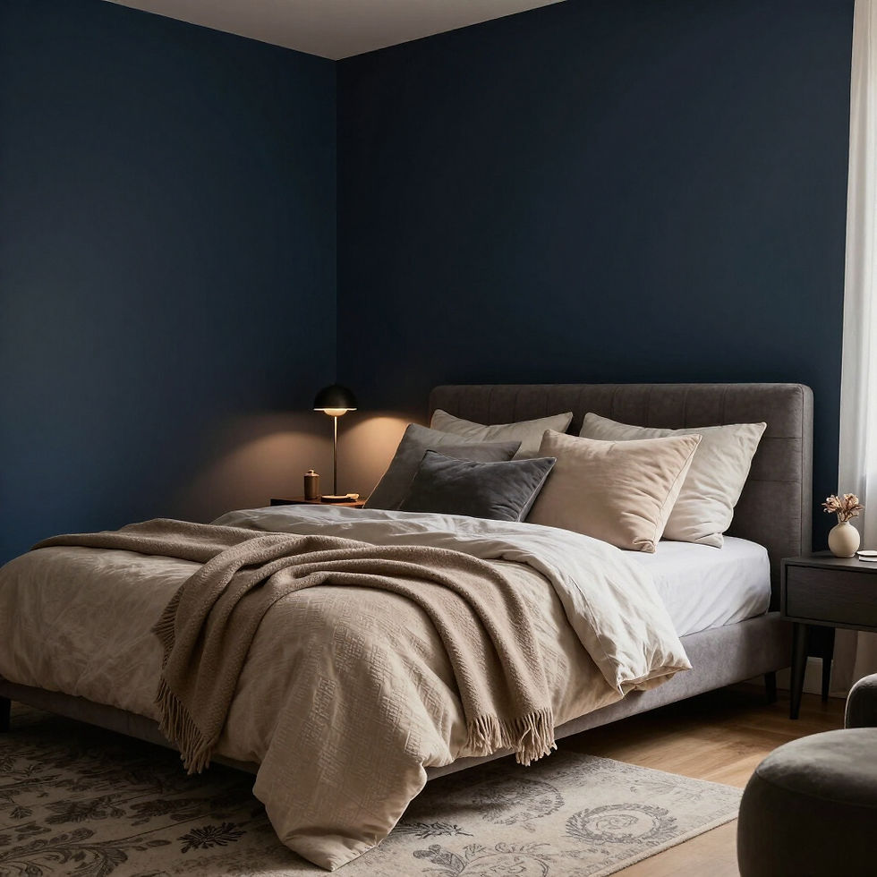 moody bedroom
