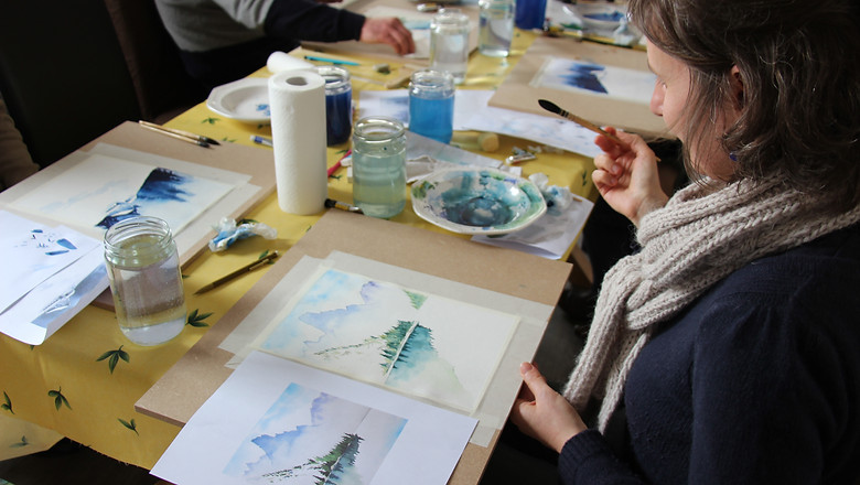 Aquarelly les différentes formules de cours d'aquarelle proposées par Anne-Christel Bonnefous