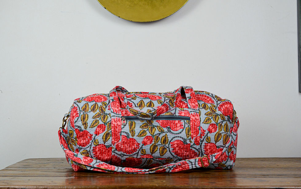 Miniature : Sac de voyage flower matelassé
