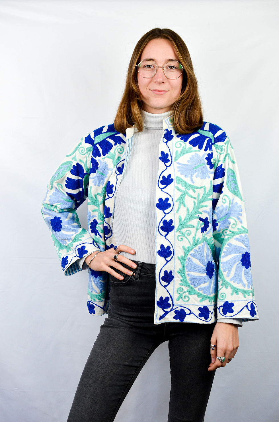 Miniature : Veste suzani coton printemps