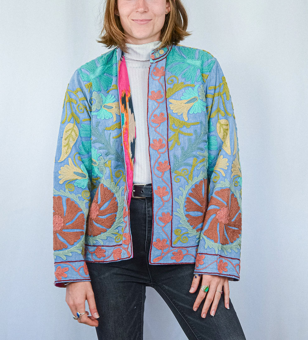 Miniature : Veste suzani coton printemps