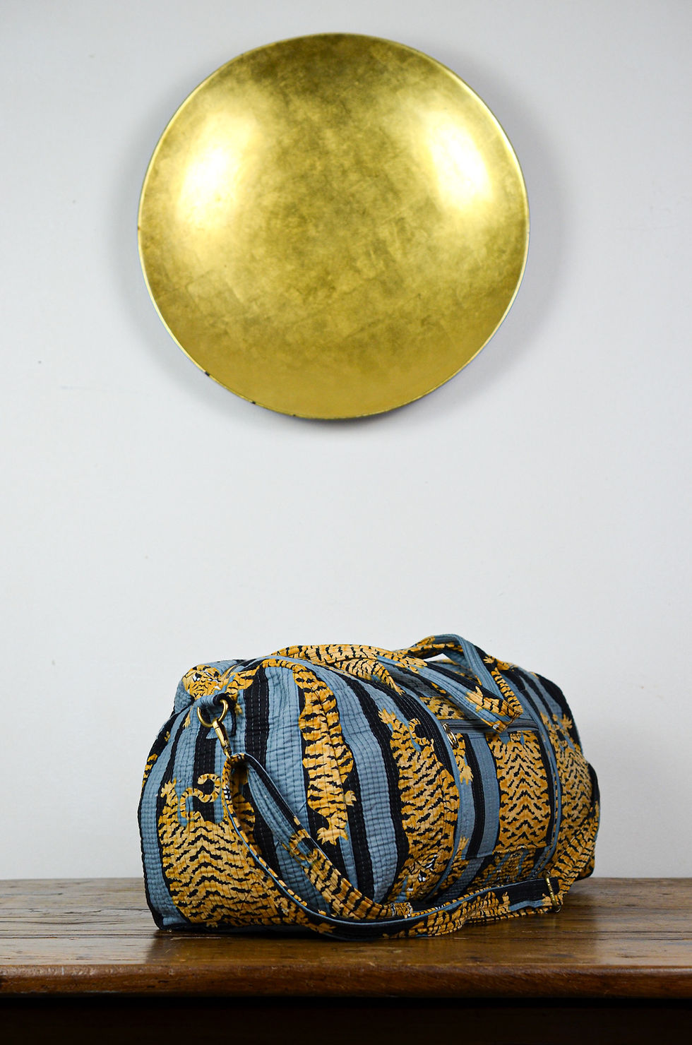 Miniature : Sac de voyage coton indien matelassé tigre