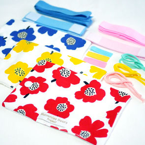 CVカテーテルケース 制作キット（フラワー/泉州タオル・プラホック）
