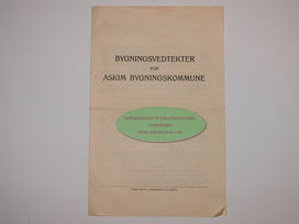Hefte Bygningsvedtekter for Askim Bygningskommune