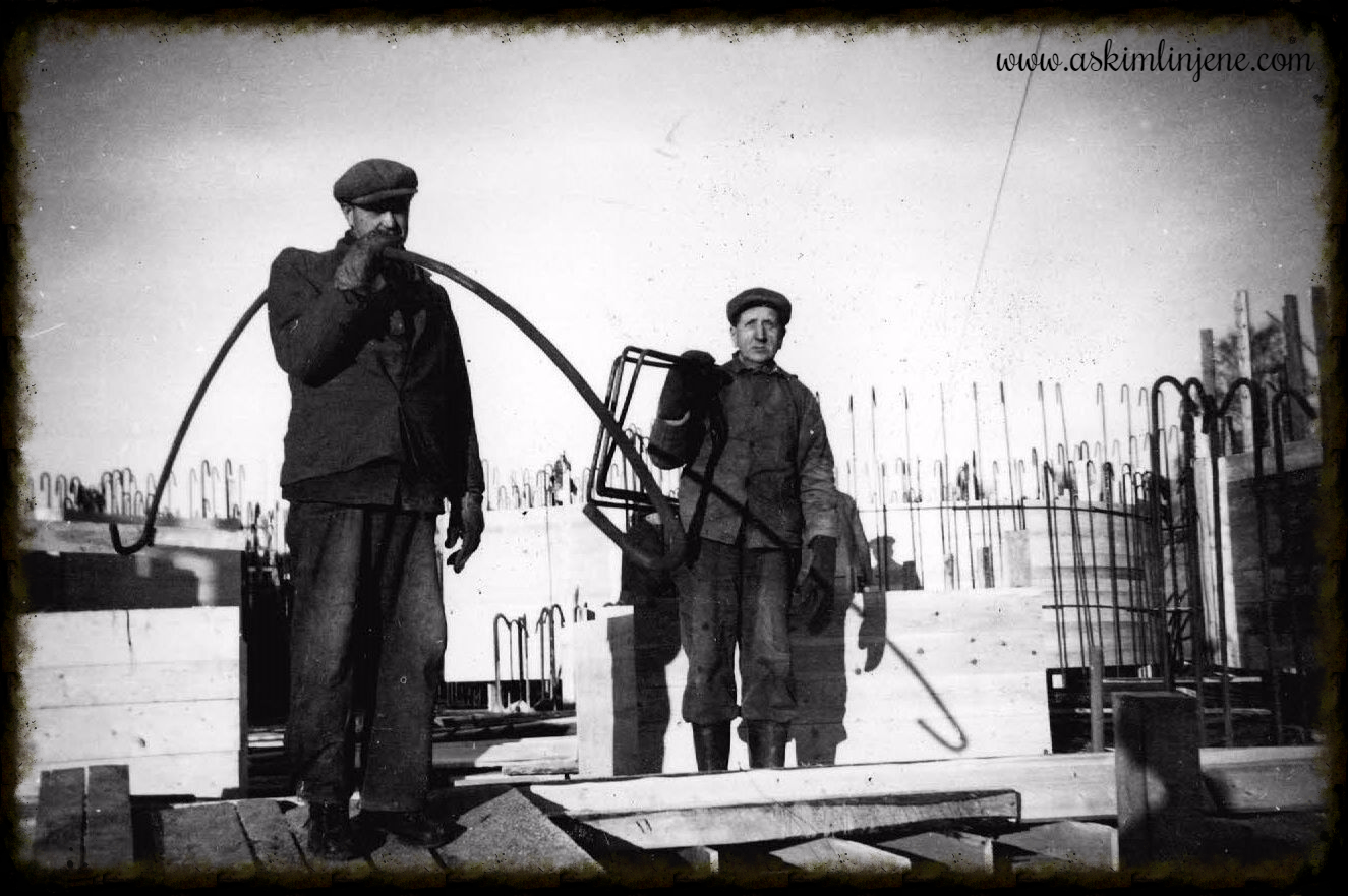 Kornsilobygget januar 1953