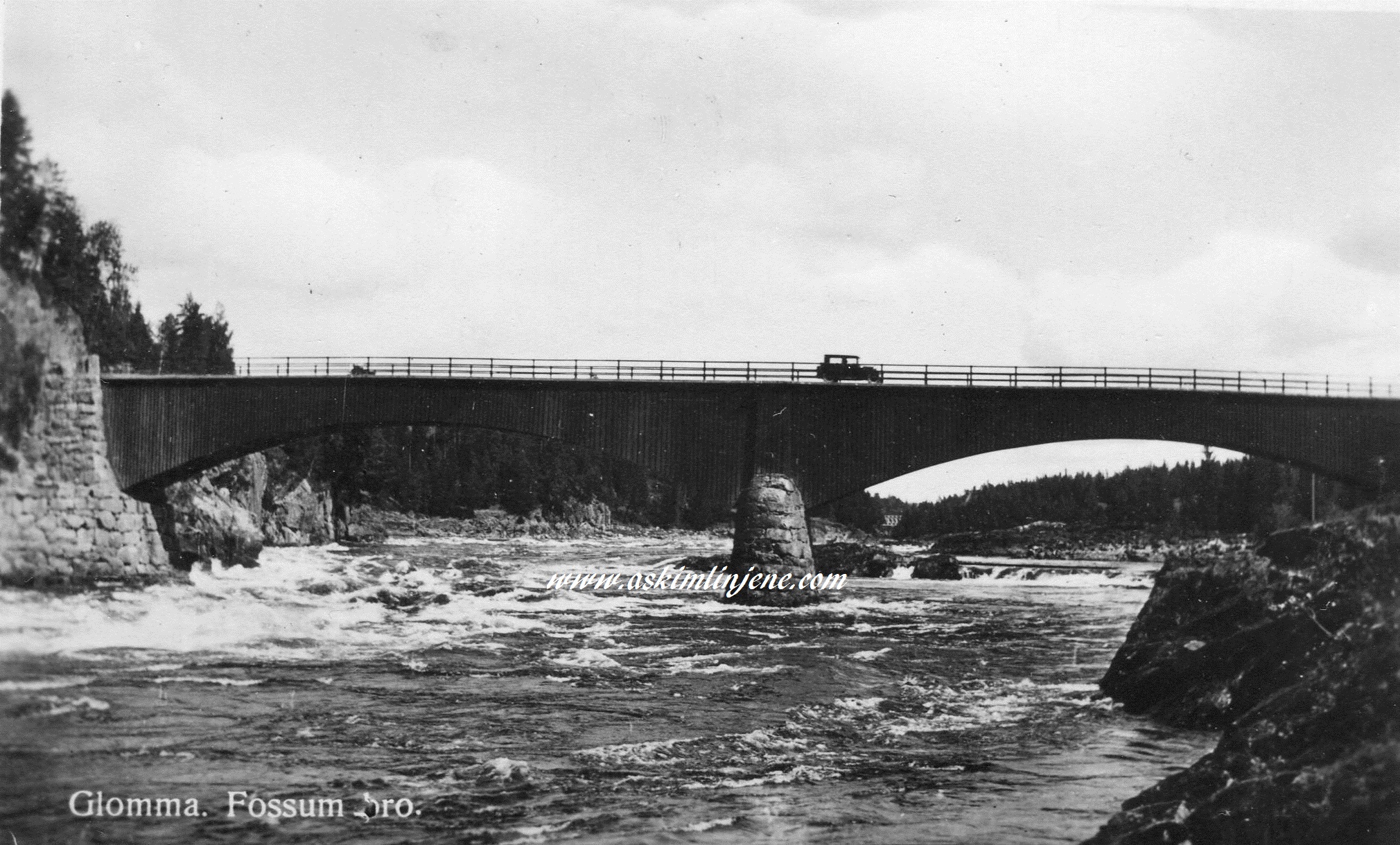 Fossum bru 1930-årene