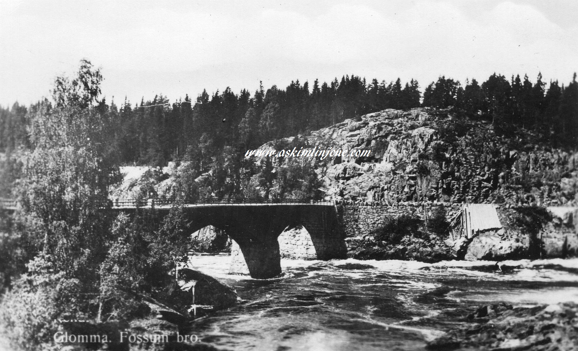 Fossum bru 1930-årene