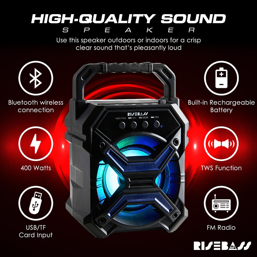 Miniatura: Portable Wireless Bluetooth Speaker with TWS Function - Rechargeable Bluetooth S
