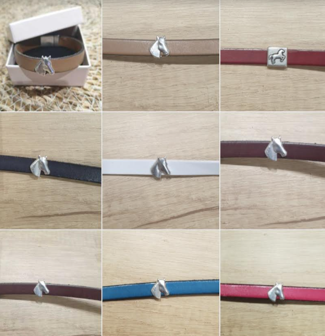 Miniature : Bracelet TETE DE CHEVAL en cuir