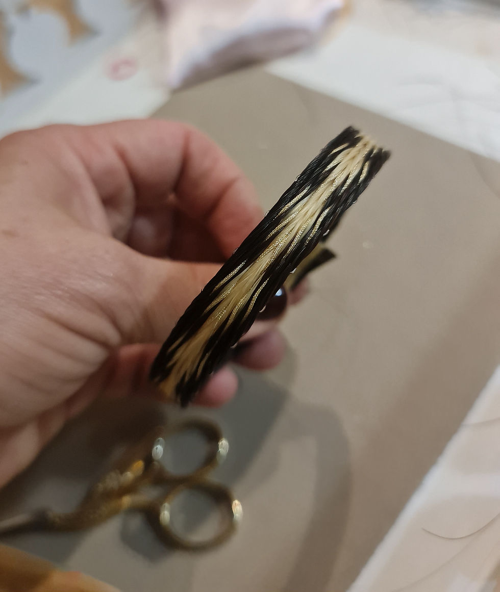 Miniature : Bracelet en crin tissé ARROW