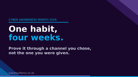 Cyber Security Awareness Month Plan: One Habit, Four Weeks