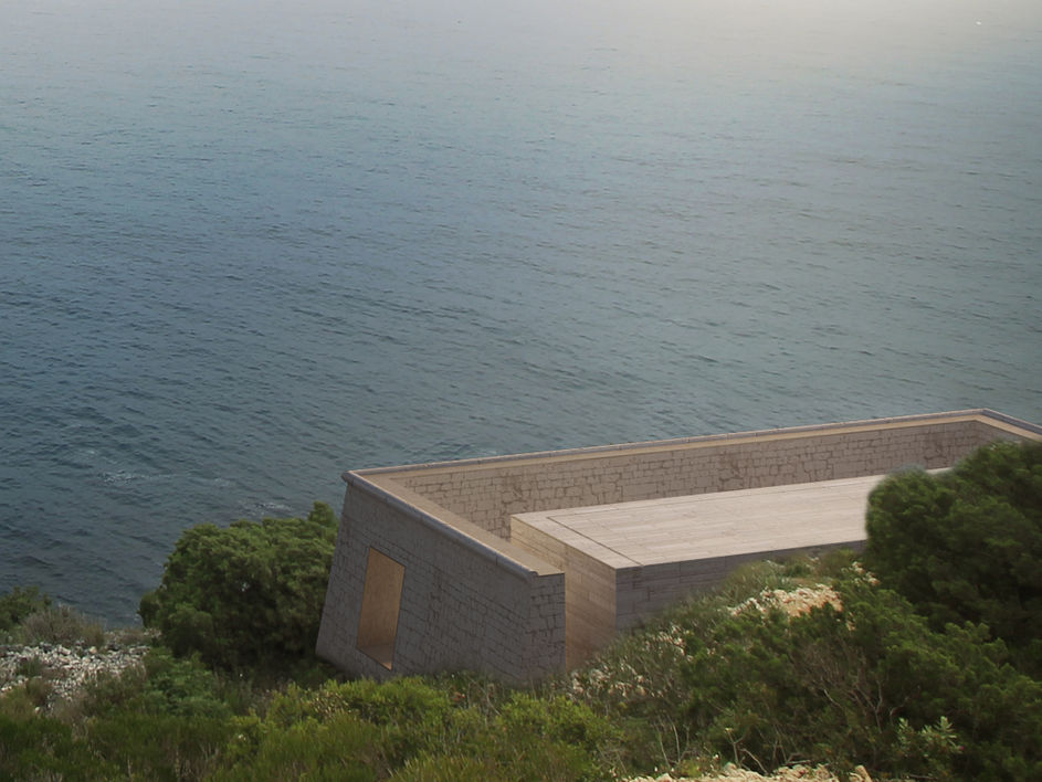 House in a fort designed by Leonardo Marchesi Studio, in Sesimbra, Portugal.