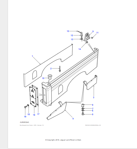 Miniatura: MTC 7480 Land Rover Manopola a Pannello per Defender 1987 - 2006, Defender 2007