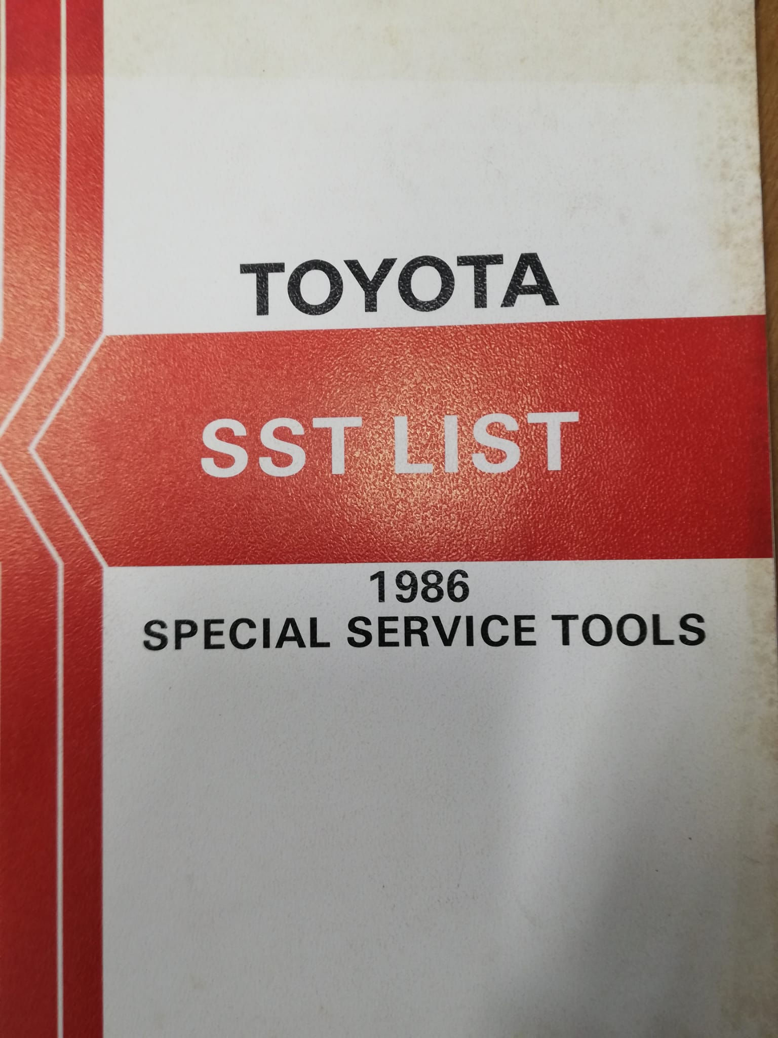 Toyota Catalogo Toyota Service Tools 1986