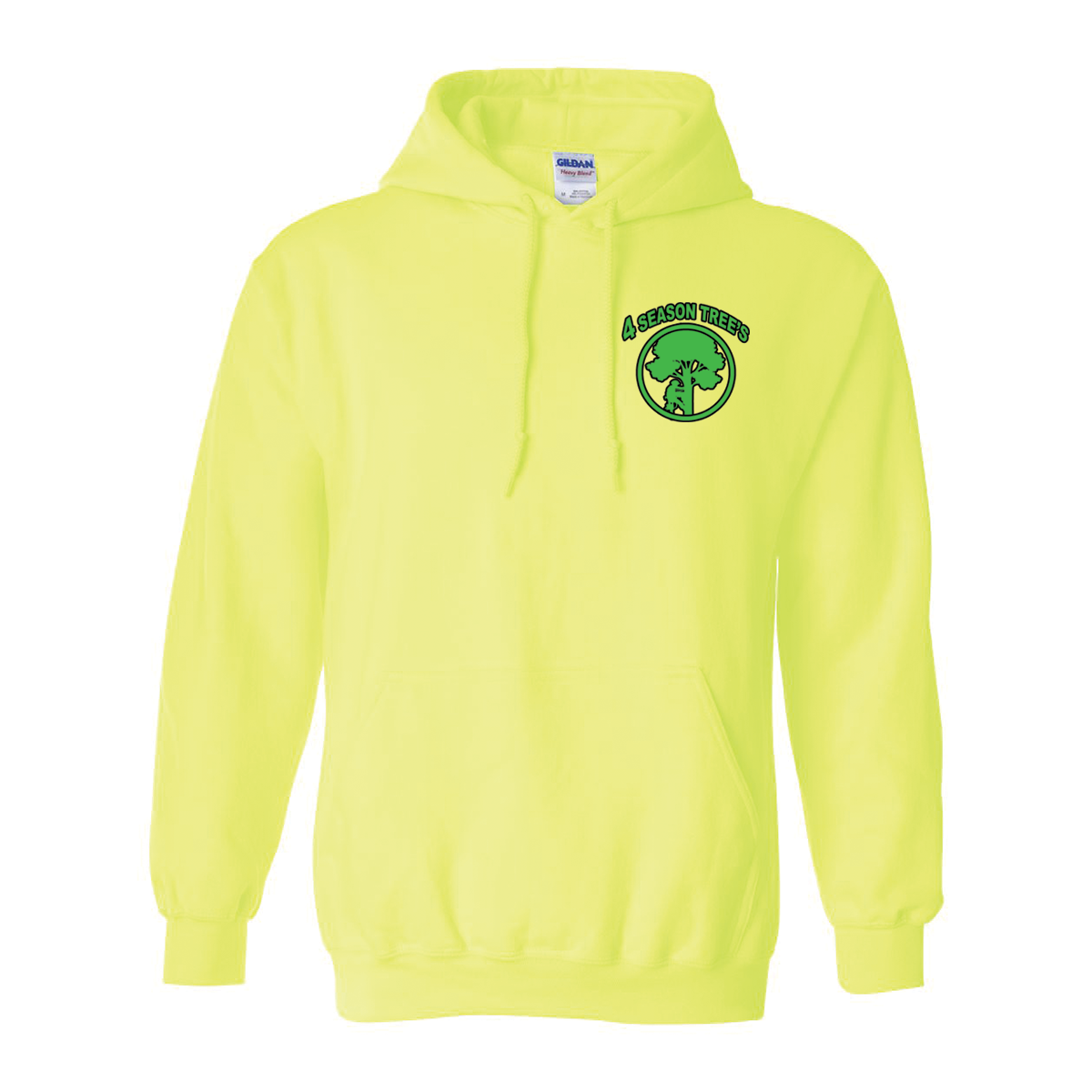 4Season Tree's safety green hoodie