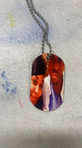 dog tag chain necklace with picture