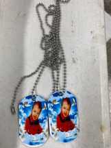 dog tag chain necklace with picture