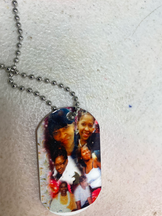 dog tag chain necklace with picture