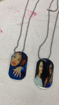 dog tag chain necklace with picture