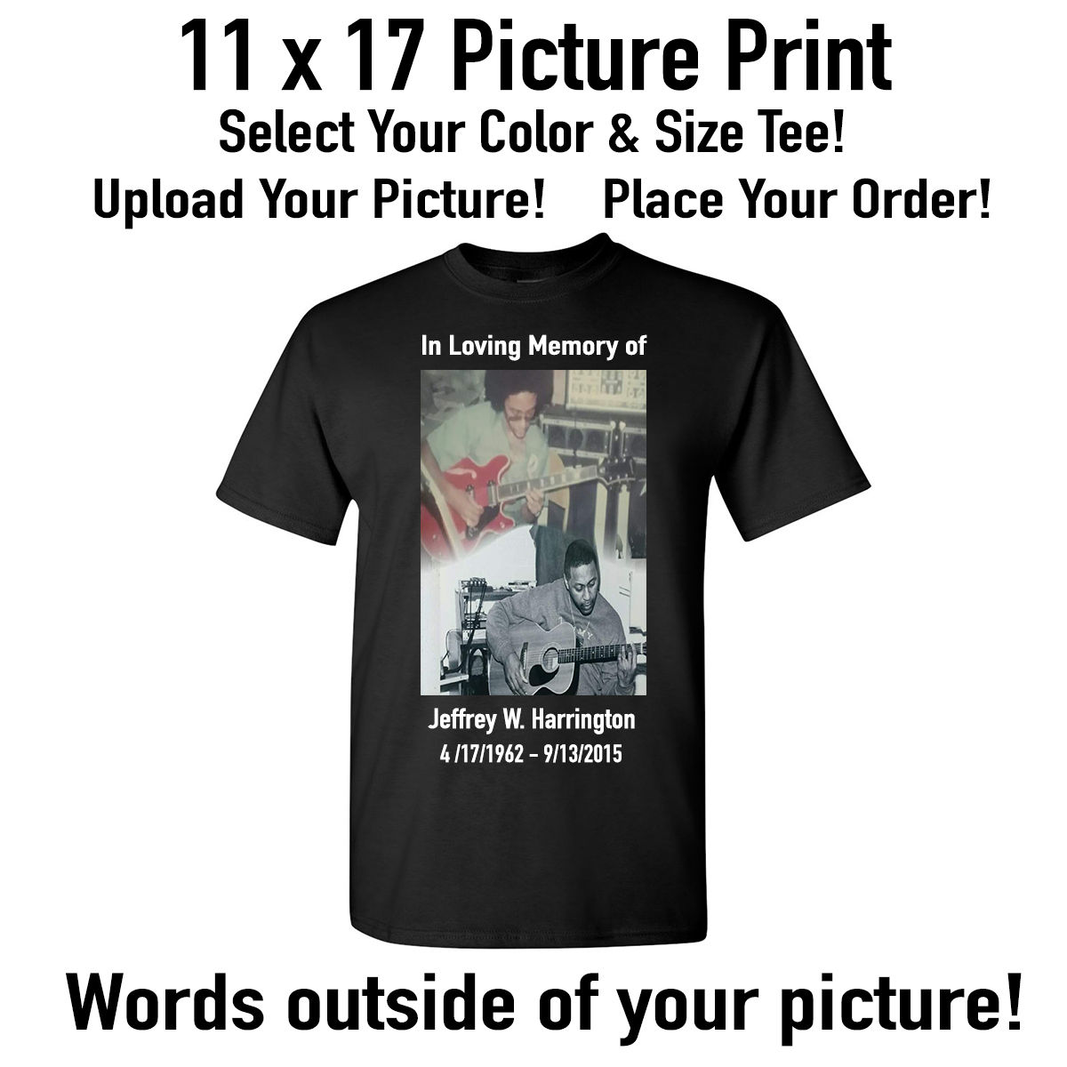 11 x 17print / words outside of picture