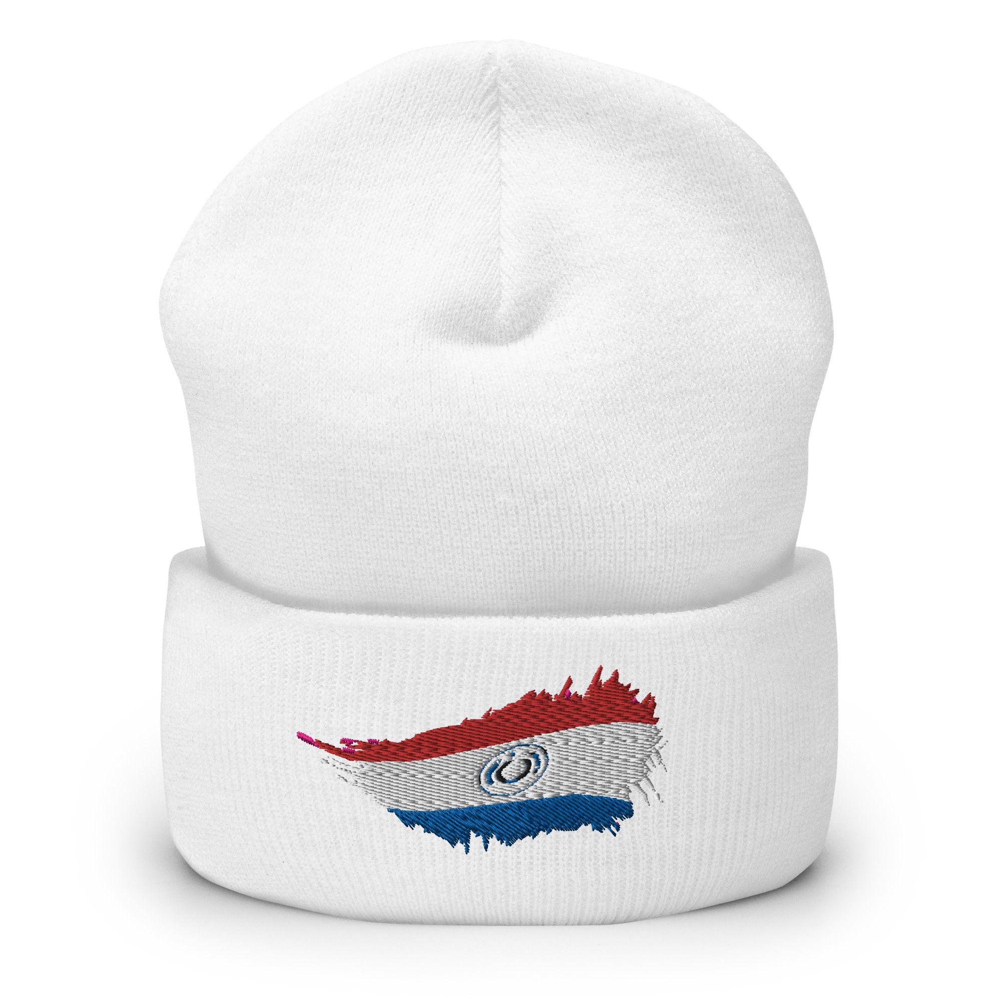 Cuffed Beanie with Paraguay Flag