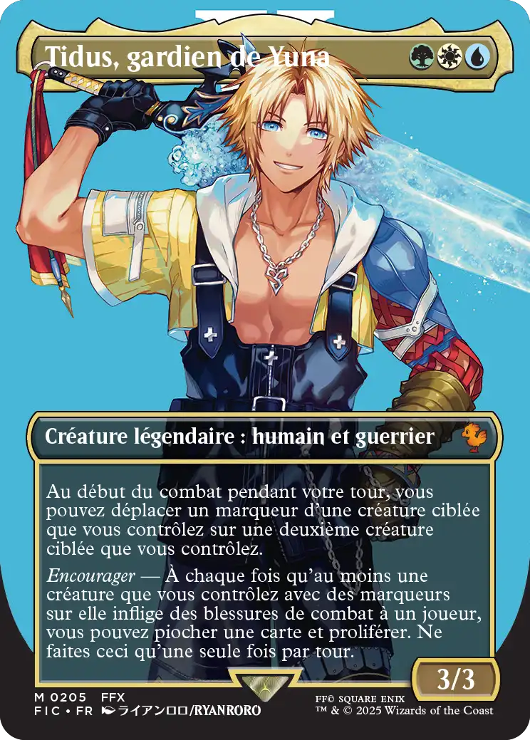 Carte Tidus Full Art MTG Final Fantasy