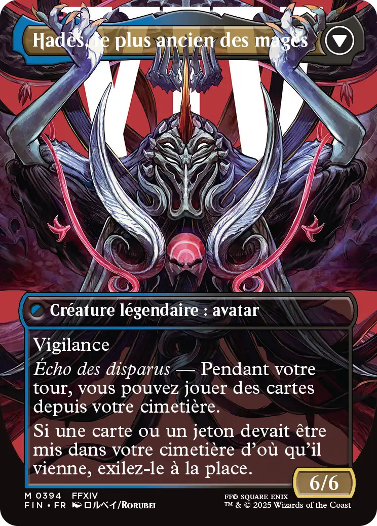 Carte Hades Full Art MTG Final Fantasy