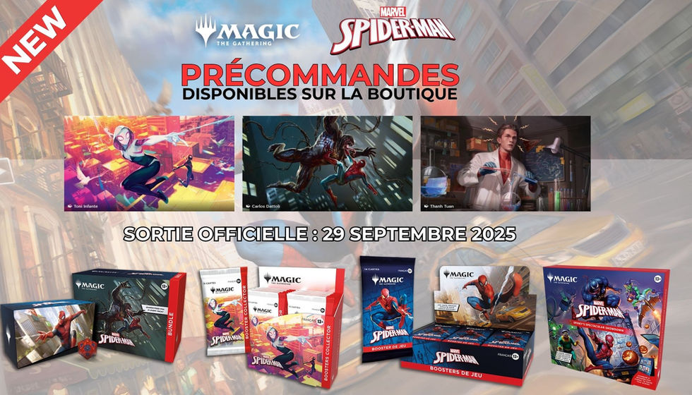 MTG Deck Commander Spider-Man, Bundle, Booster de Jeux et Booster Collector Magic The Gathering Marvel Spider Man