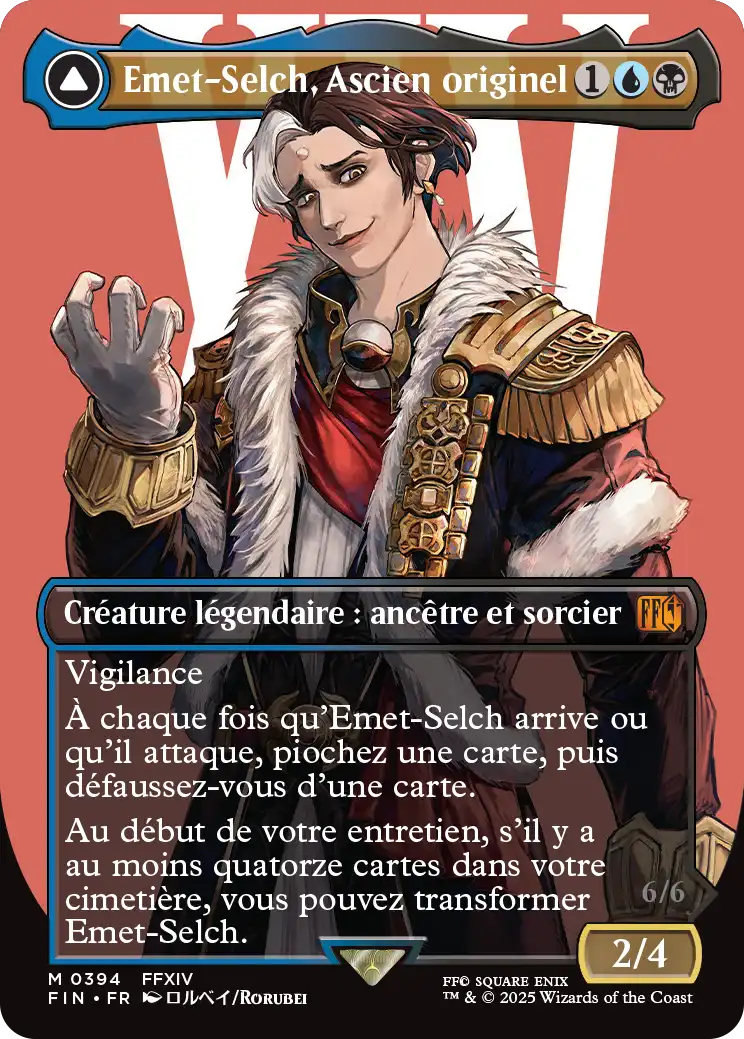 Carte Emet-Selch Full Art MTG Final Fantasy