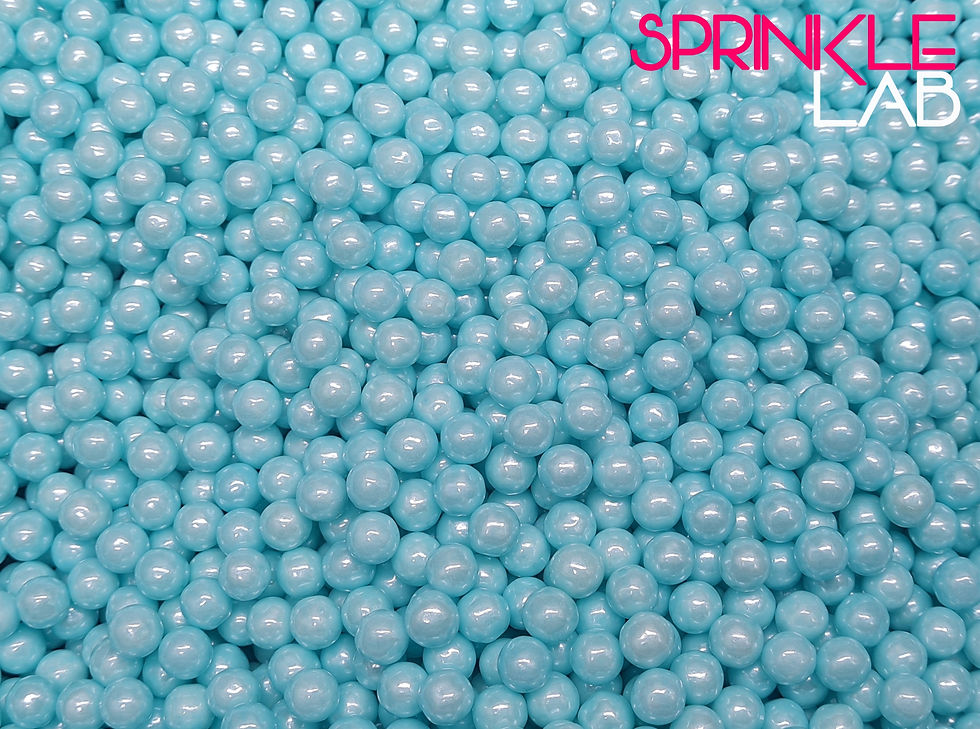 Thumbnail: Sprinkle Lab Blue Sugar Beads 7mm – Edible Cake Decorating Sprinkles