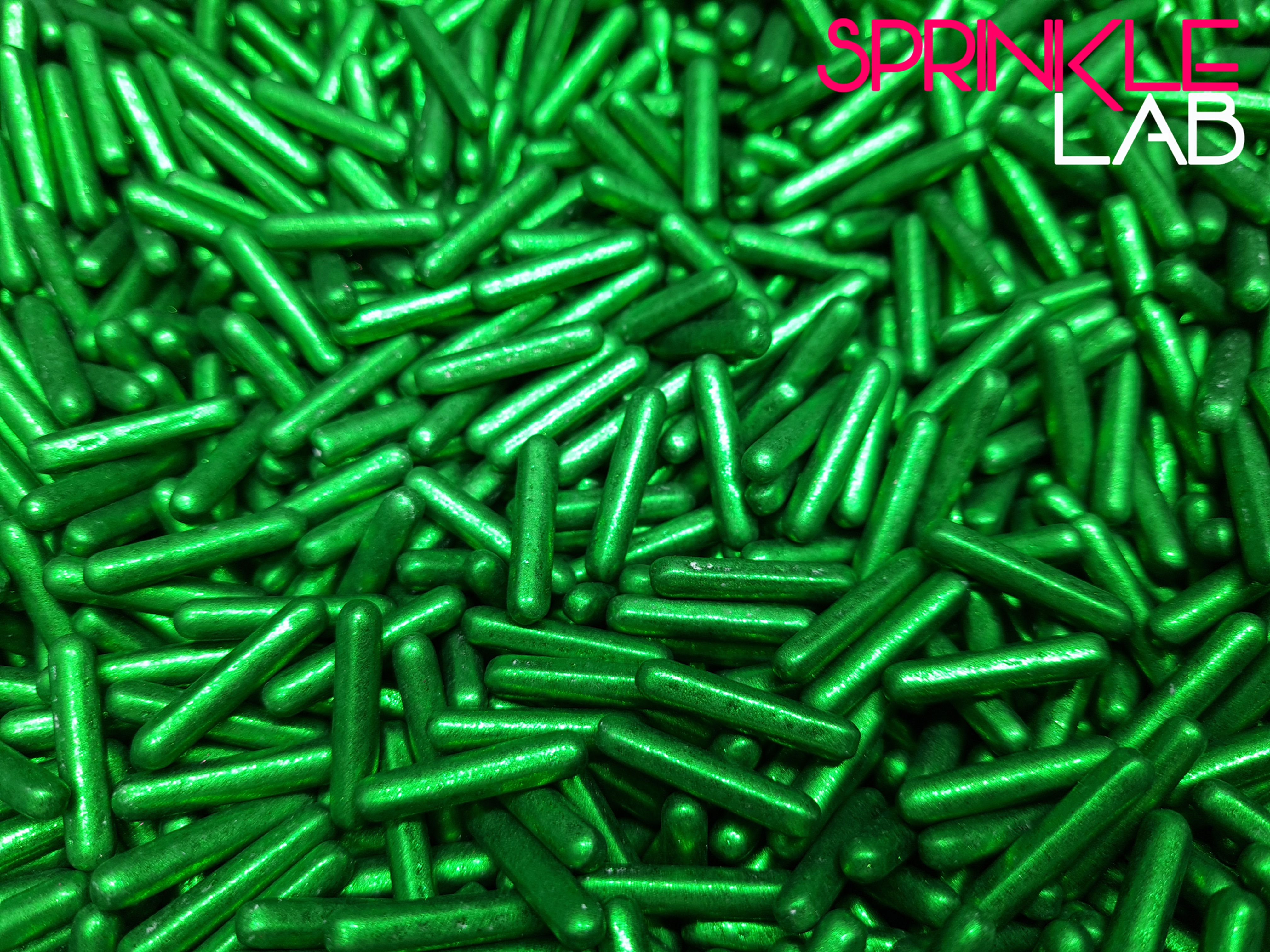 Green Metallic Rod - Non Edible Sprinkle