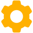 Ícone de engrenagem – representa otimização de anúncios.