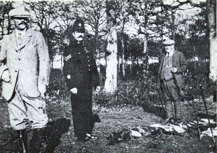 Sir Algernon with Gamekeeper and Village Policeman