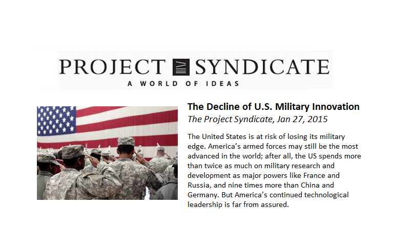 Decline of US Military Innovation.