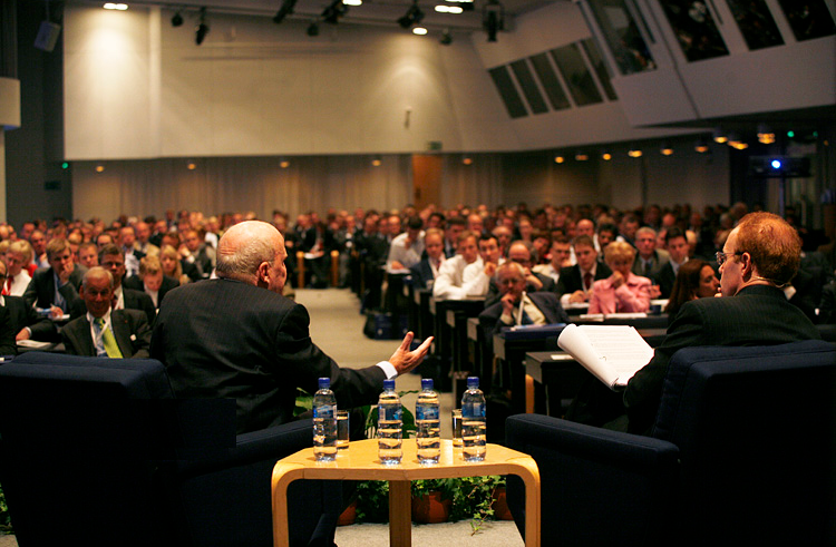With GE ex-CEO Jack Welch at KPMG