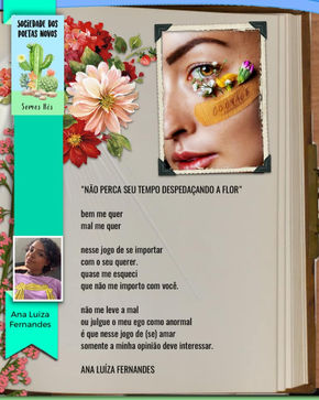 Não perca seu tempo despedaçando a flor