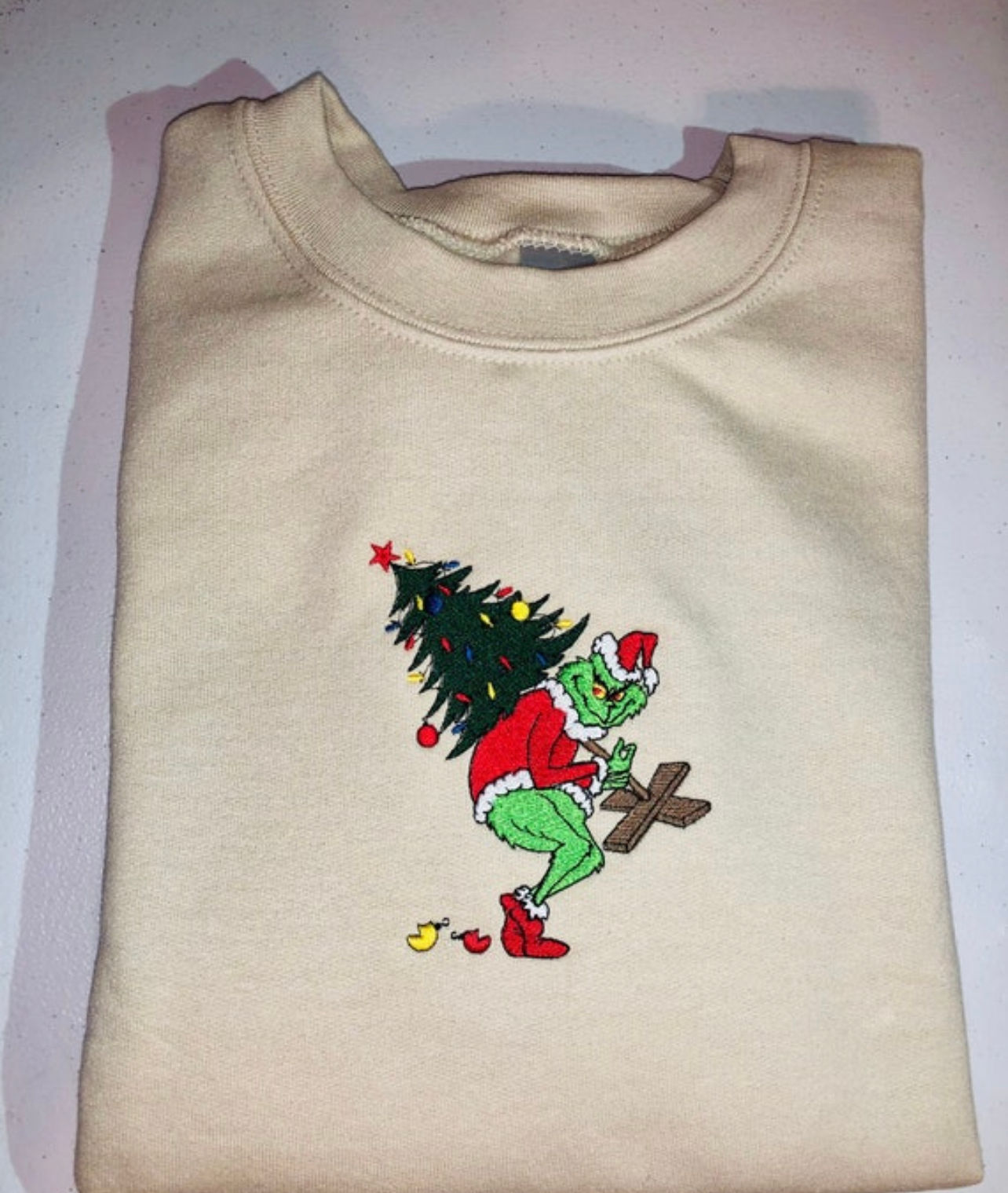 Christmas Sweater Grinch Stole Tree