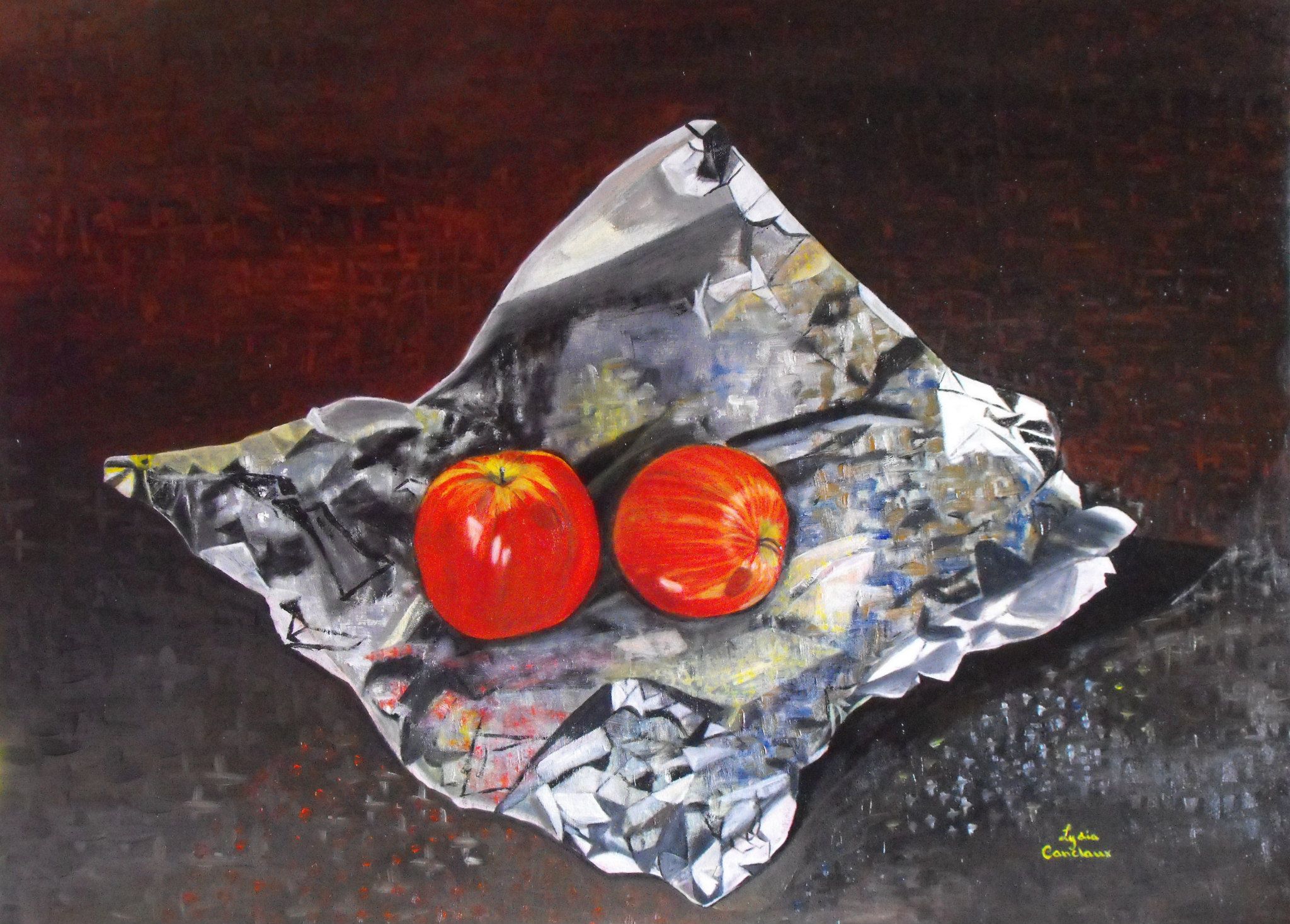 DEUX POMMES ROUGES