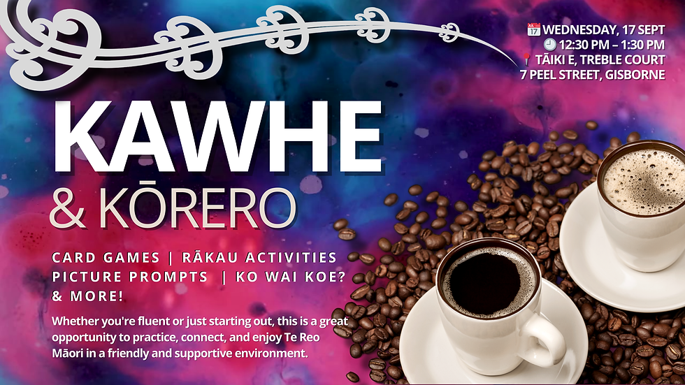 Kawhe & Kōrero - Celebrating 50 years of Te Wiki o te Reo Māori