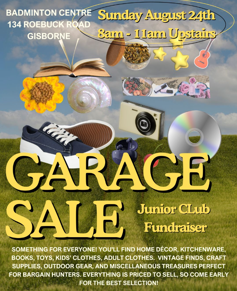 Garage Sale Fundraiser - Badminton Club