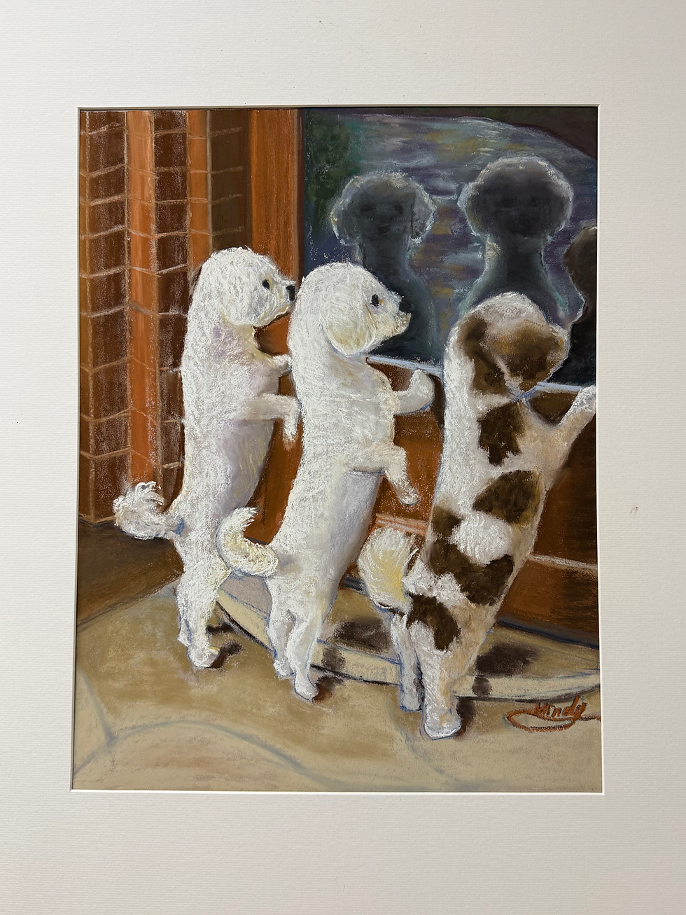 Waiting For You /dogs portrait painting(2025)
