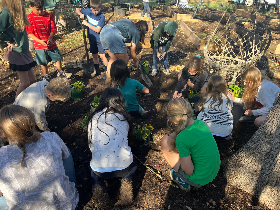 Children Learning in the Garden