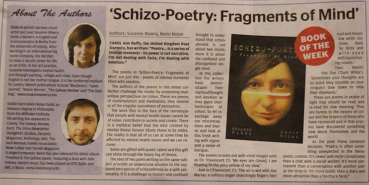 My collaborative book published by Shine Arts_book of the week in The Echo Newspaper.jpg