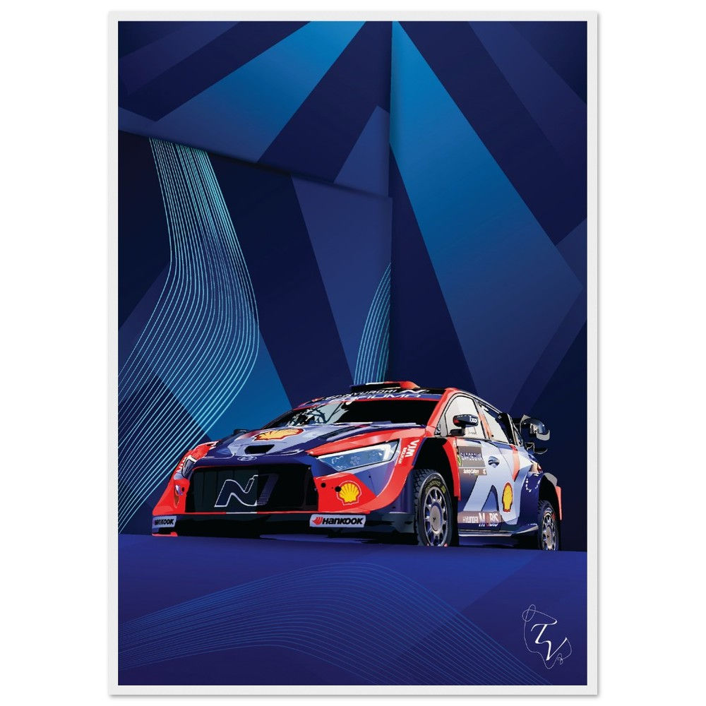 Hyundai I20N Rally Poster