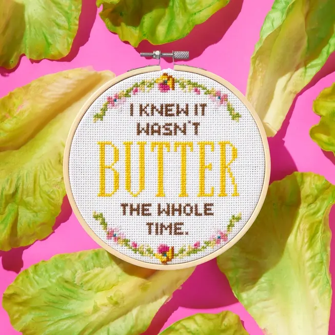 "I Knew It" Cross Stitch Kit