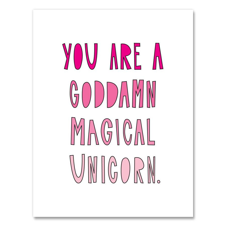 Magical Unicorn Card